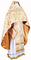 Russian Priest vestments - metallic brocade BG2 (white-gold)
