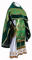 Russian Priest vestments - metallic brocade BG3 (green-gold)
