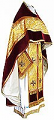 Russian Priest vestments - metallic brocade BG4 (yellow-claret-gold)