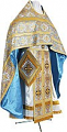 Russian Priest vestments - metallic brocade BG5 (blue-gold)
