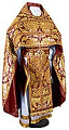 Russian Priest vestments - metallic brocade BG5 (claret-gold)