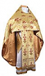Russian Priest vestments - metallic brocade BG5 (yellow-claret-gold)