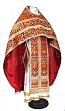 Russian Priest vestments - metallic brocade BG6 (red-gold)