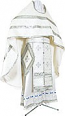Russian Priest vestments - rayon brocade S2 (white-silver)