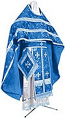 Russian Priest vestments - rayon Chinese brocade (blue-silver)