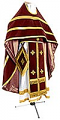 Russian Priest vestments - natural German velvet (claret-gold)