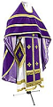 Russian Priest vestments - natural German velvet (violet-gold)