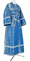 Subdeacon vestments - metallic brocade B (blue-silver)