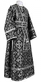Subdeacon vestments - rayon brocade S2 (black-silver)