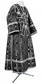 Subdeacon vestments - rayon brocade S3 (black-silver)
