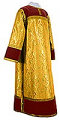 Clergy stikharion - metallic brocade BG6 (yellow-claret-gold)