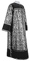 Clergy stikharion - metallic brocade BG6 (black-silver)