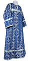 Altar server stikharion - metallic brocade B (blue-silver)
