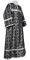 Altar server stikharion - metallic brocade B (black-silver)