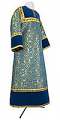 Altar server stikharion - metallic brocade BG1 (blue-gold)