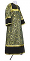Altar server stikharion - metallic brocade BG1 (black-gold)