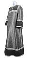 Altar server stikharion - metallic brocade BG2 (black-silver)