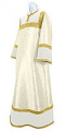 Altar server stikharion - metallic brocade BG2 (white-gold)