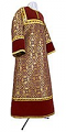 Altar server stikharion - metallic brocade BG5 (claret-gold)