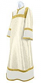 Altar server stikharion - metallic brocade BG5 (white-gold)