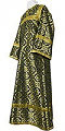 Altar server stikharion - rayon brocade S3 (black-gold)
