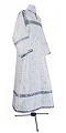 Altar server stikharion - rayon brocade S3 (white-silver)