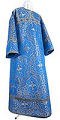 Altar server stikharion - rayon brocade S4 (blue-silver)