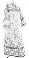 Altar server stikharion - rayon brocade S4 (white-silver)