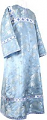 Altar server stikharion - Chinese rayon brocade (blue-silver)