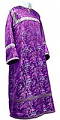 Altar server stikharion - Chinese rayon brocade (violet-silver)
