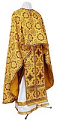 Greek Priest vestment -  metallic brocade B (yellow-claret-gold)