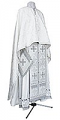 Greek Priest vestment -  metallic brocade B (white-silver)