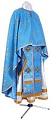 Greek Priest vestment -  metallic brocade BG1 (blue-gold)