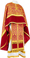 Greek Priest vestment -  metallic brocade BG1 (claret-gold)
