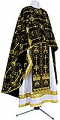 Greek Priest vestment -  metallic brocade BG2 (black-gold)