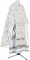 Greek Priest vestment -  metallic brocade BG2 (white-silver)