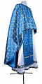 Greek Priest vestment -  metallic brocade BG3 (blue-silver)