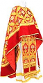 Greek Priest vestment -  metallic brocade BG3 (red-gold)