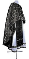 Greek Priest vestment -  metallic brocade BG3 (black-silver)