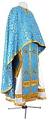 Greek Priest vestment -  rayon brocade S2 (blue-gold)