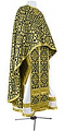 Greek Priest vestment -  rayon brocade S2 (black-gold)