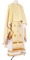 Greek Priest vestment -  rayon brocade S2 (white-gold)