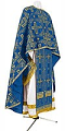 Greek Priest vestment -  rayon brocade S3 (blue-gold)