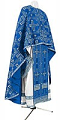 Greek Priest vestment -  rayon brocade S3 (blue-silver)