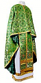 Greek Priest vestment -  rayon brocade S3 (green-gold)