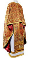 Greek Priest vestment -  rayon brocade S3 (red-gold)