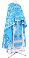 Greek Priest vestment -  rayon brocade S4 (blue-silver)