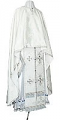 Greek Priest vestment -  rayon brocade S4 (white-silver)