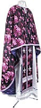 Greek Priest vestment -  rayon Chinese brocade (violet-silver)