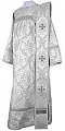 Deacon vestments - metallic brocade BG1 (white-silver)